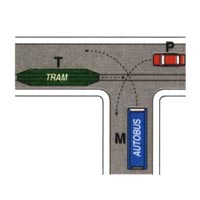 图 30 · Esempi di precedenza (ordine di precedenza agli incroci)