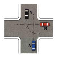 تصویر 22 · Esempi di precedenza (ordine di precedenza agli incroci)